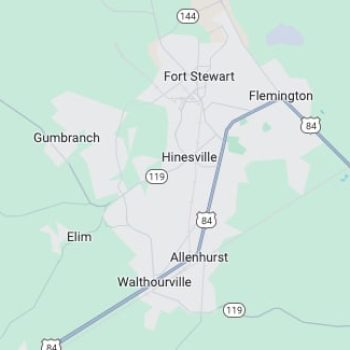 map of hinesville