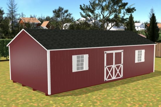 16x32 shed design