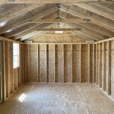 12x20 Utility Shed interior in East Dublin