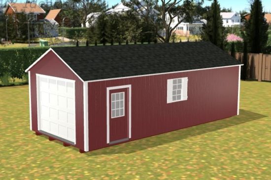 3D builder image of a newly designed shed