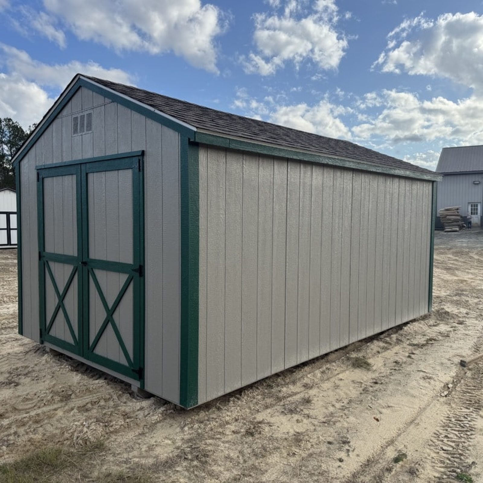 Clay colored 10x16 Utility Shed in Vidalia GA