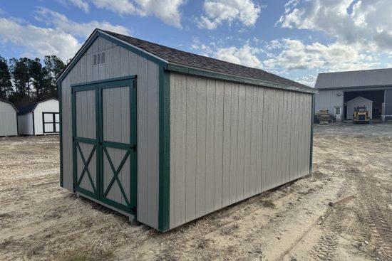 Clay colored 10x16 Utility Shed in Vidalia GA