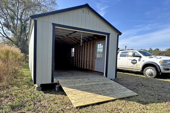 14x32 Garage Shed in Cadwell GA 2