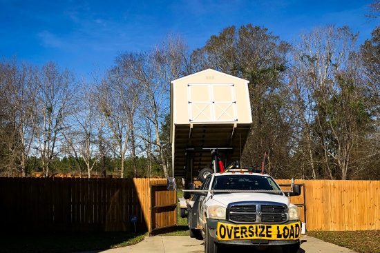 delivery of shed utility buildings in georgia