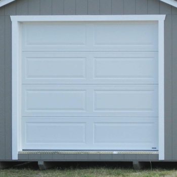 prefabricated sheds garage door metter ga