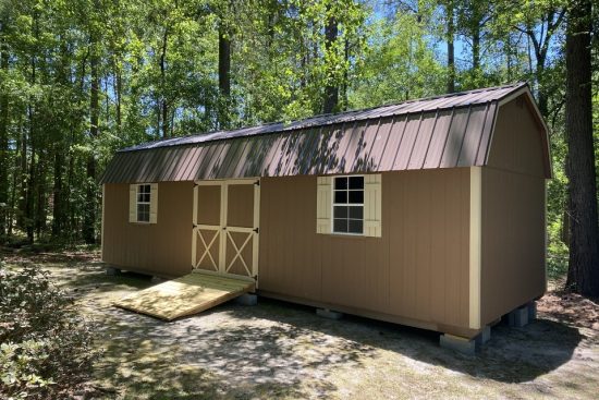 12x32 barn shed with loft in swainsboro ga1
