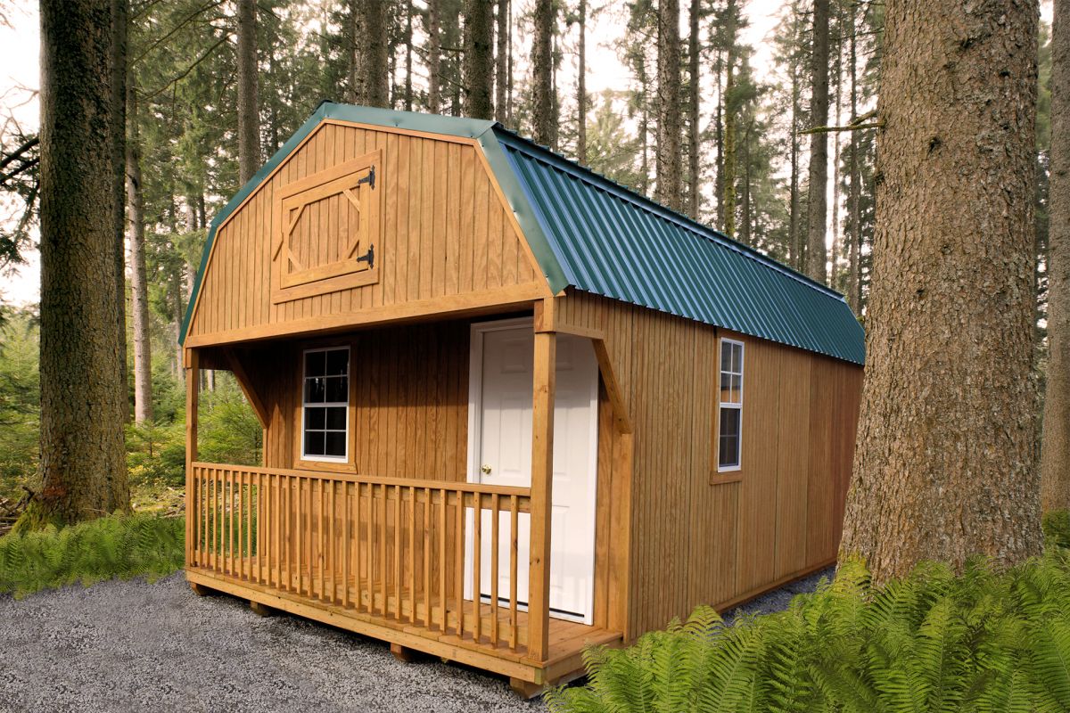 cabin sheds with porches in GA