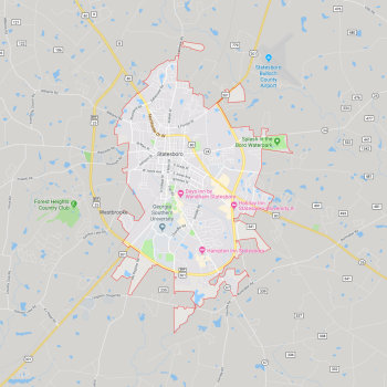 Statesboro, GA map