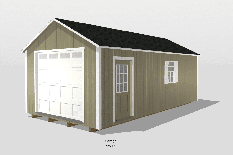 portable car garage plan with 3d builder