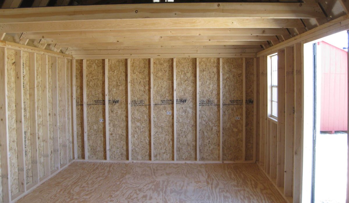 12x20 shed interior in georgia