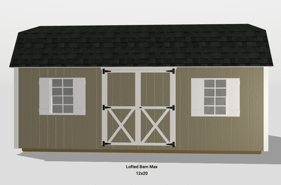 12x20 shed built in 3d builder