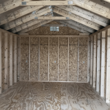 10x16 utility shed interior