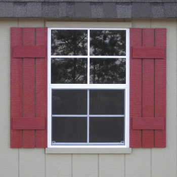 prefabricated sheds window with shutters mccrae ga