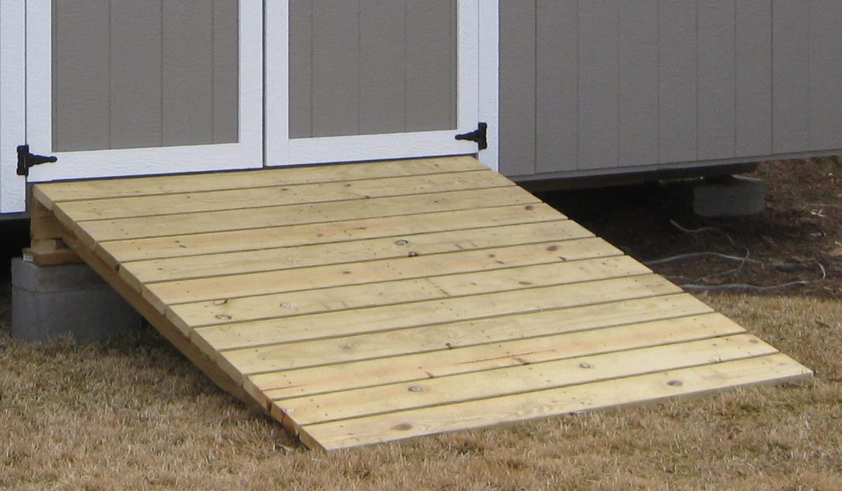 storage shed cost for ramp