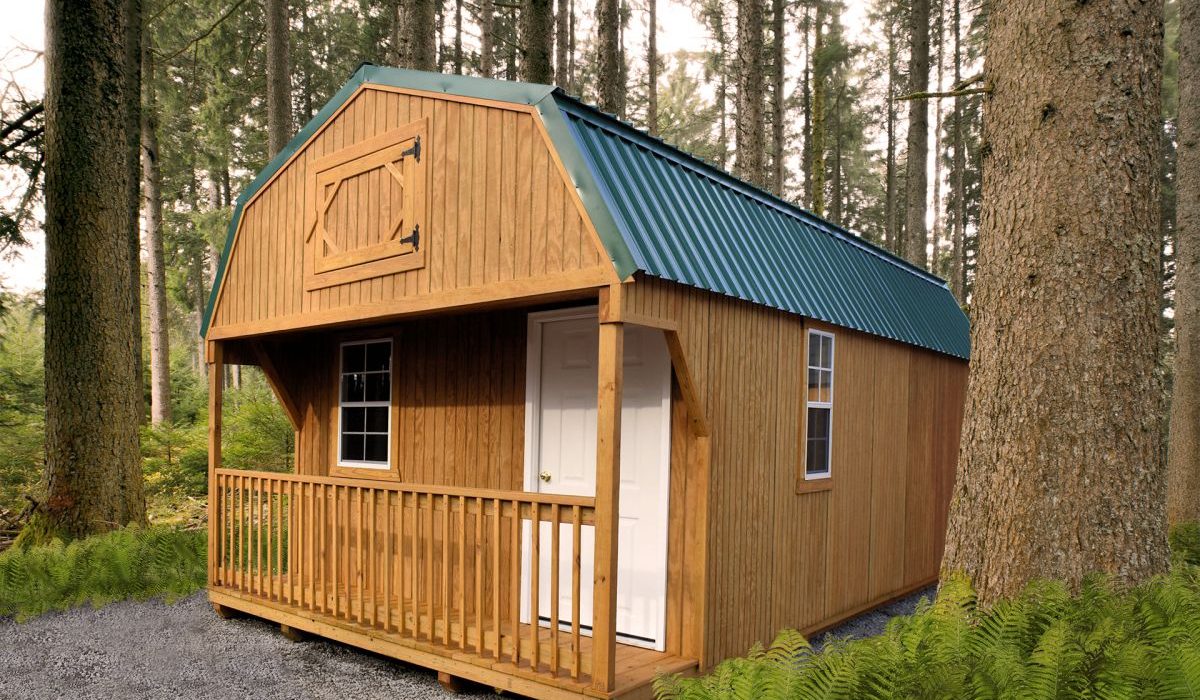 cabin sheds with porches in GA