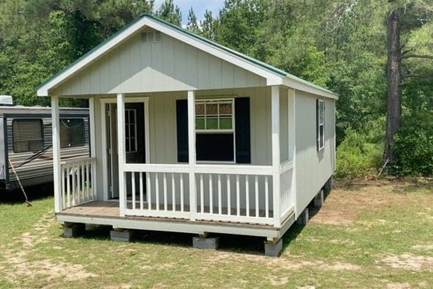 garden shed with porch in ga