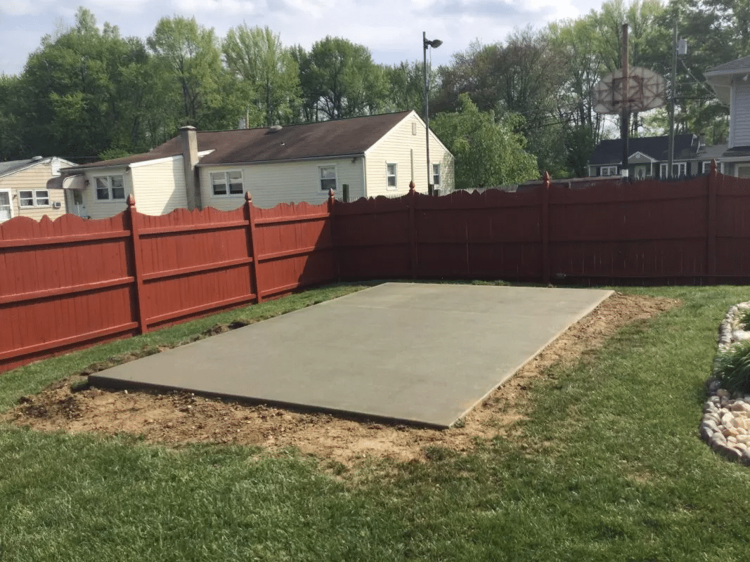concrete shed foundation in maple shade nj 1067x800 jpeg