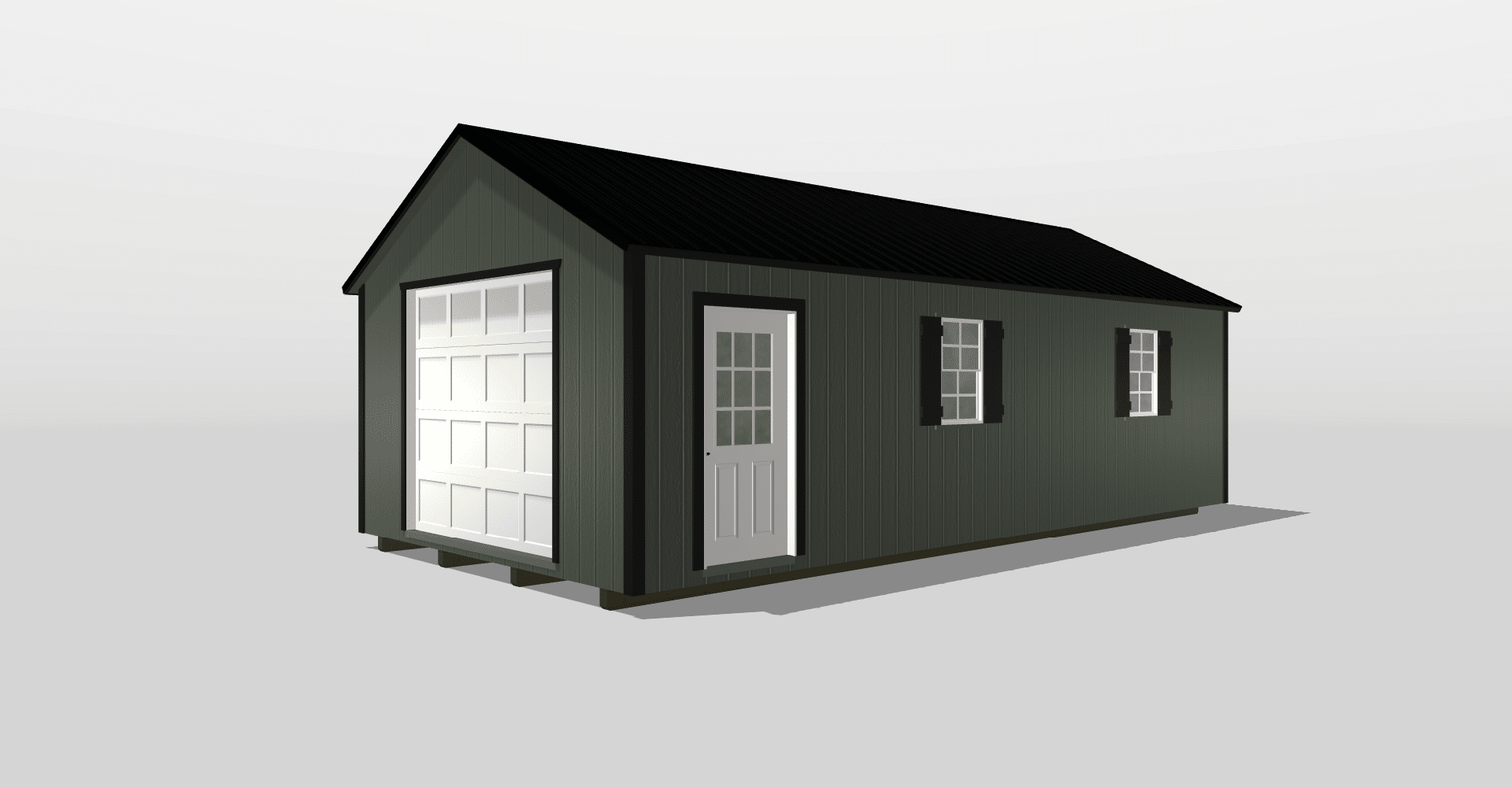 A 14x28 car shed design available in Georgia